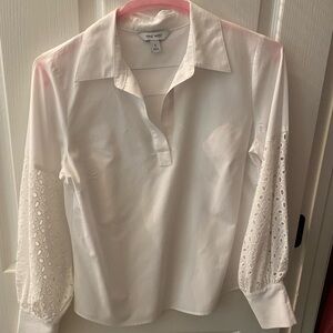 White Nine West Blouse